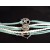 Teal or Mint green/white with heart & arrow chanrms, clasp closure